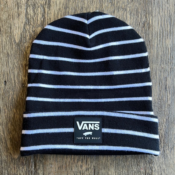 Vans Other - Vans “Breakin Curf” beanie. Black and white striped. NWT